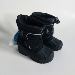 Totes Taelor toddlers Boys waterprof winter boots black size 5